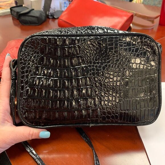 Vintage We Care Croc Embossed Leather Bag - Picture 3 of 3